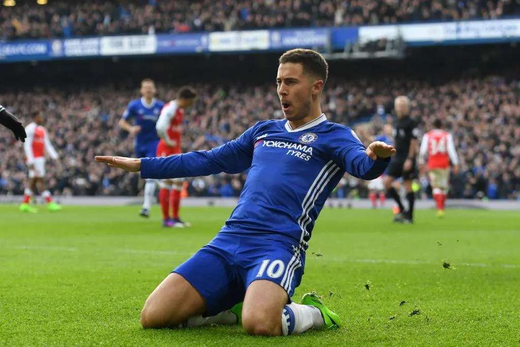 Eden Hazard Chelsea celebruje gol