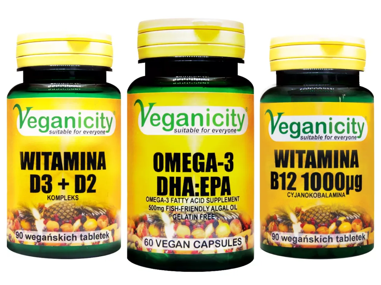 suplementy dla wegan, witamina b12, żelazo, omega-3