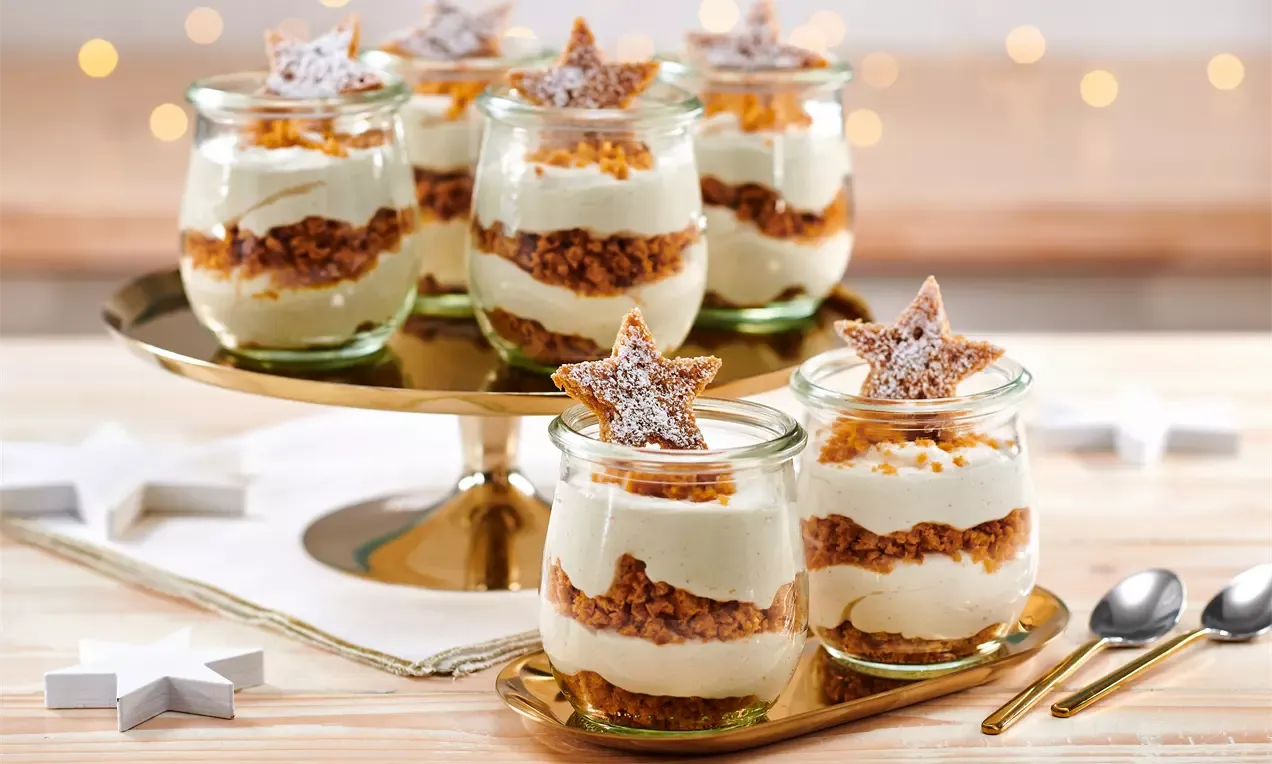 leichtes Weihnachtsdessert