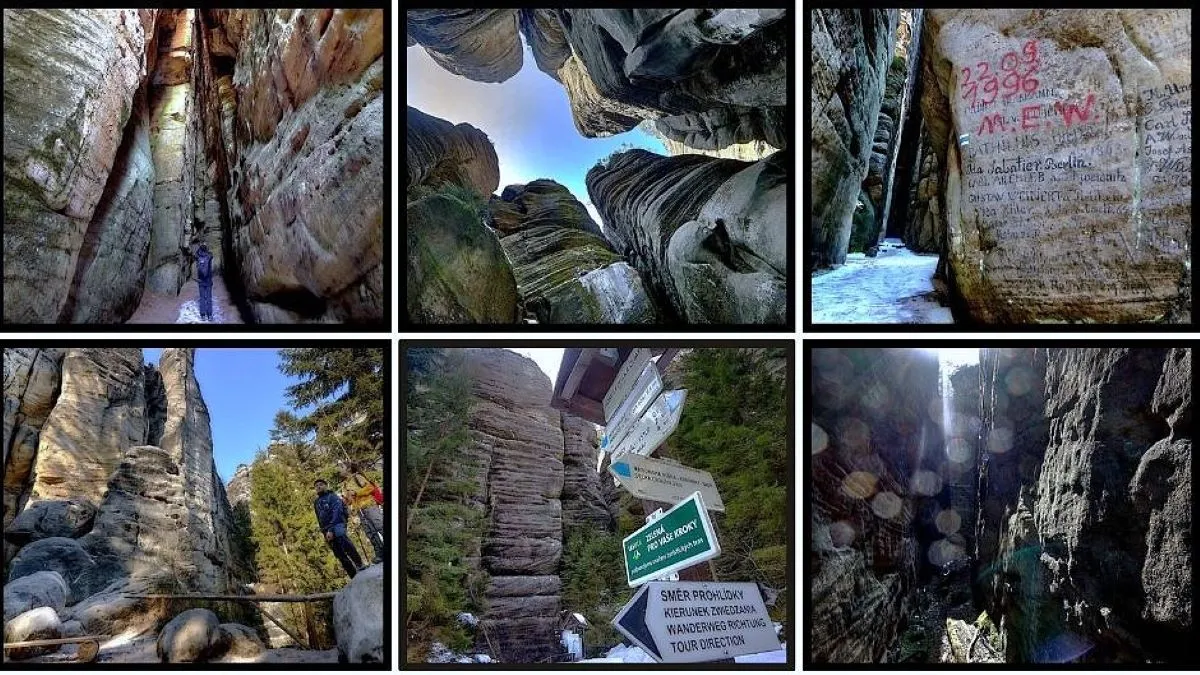 Teplickie Skały monumentalne formacje spokój