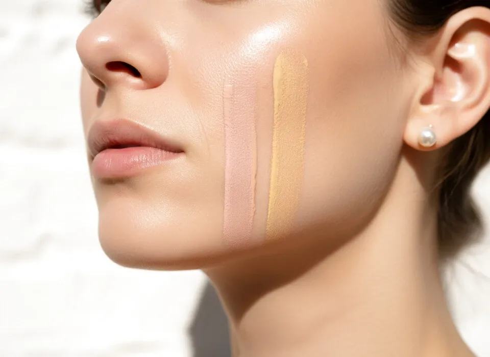 Testowanie podtonu skóry żyły nadgarstek biżuteria