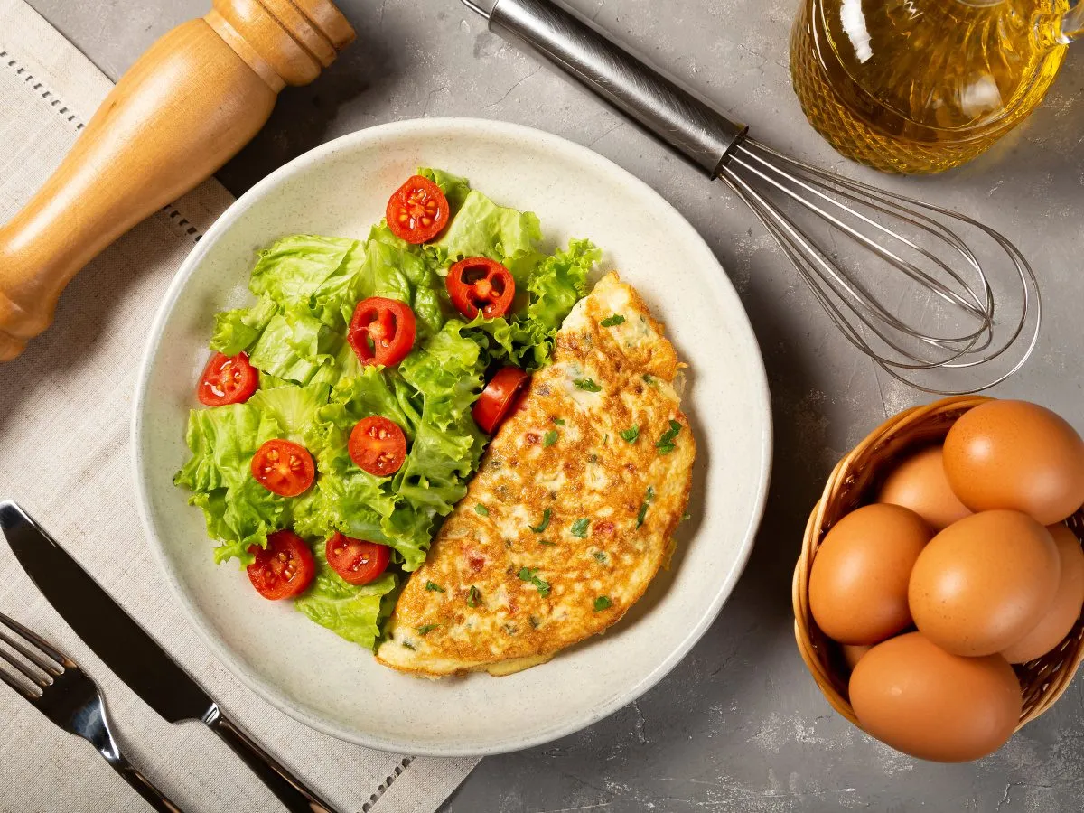 Różne rodzaje omletów dietetycznych