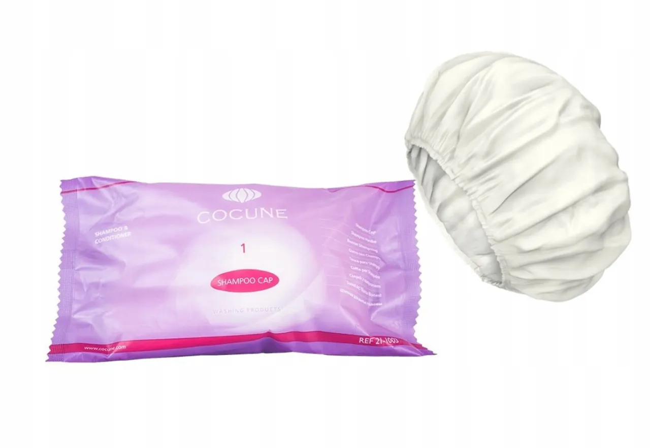 suchy szampon i czepek do mycia włos&oacute;w bez wody