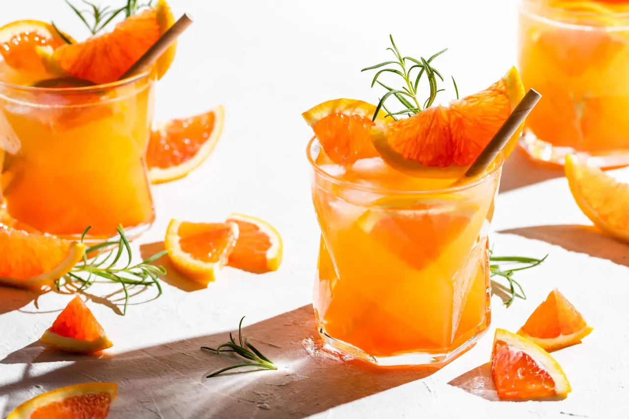 Orangencocktail Garnitur Ideen