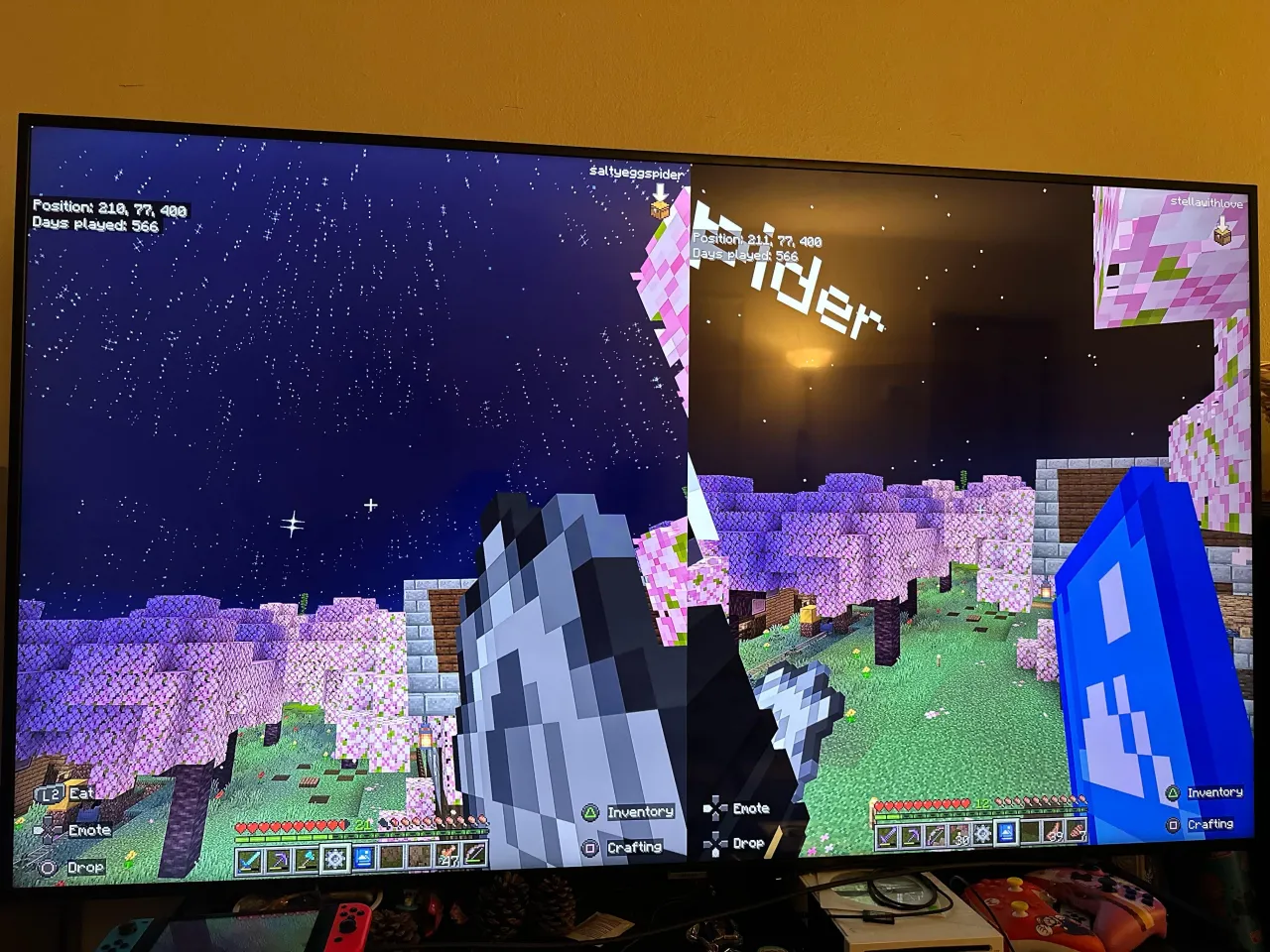 Minecraft PS4 split screen common issues