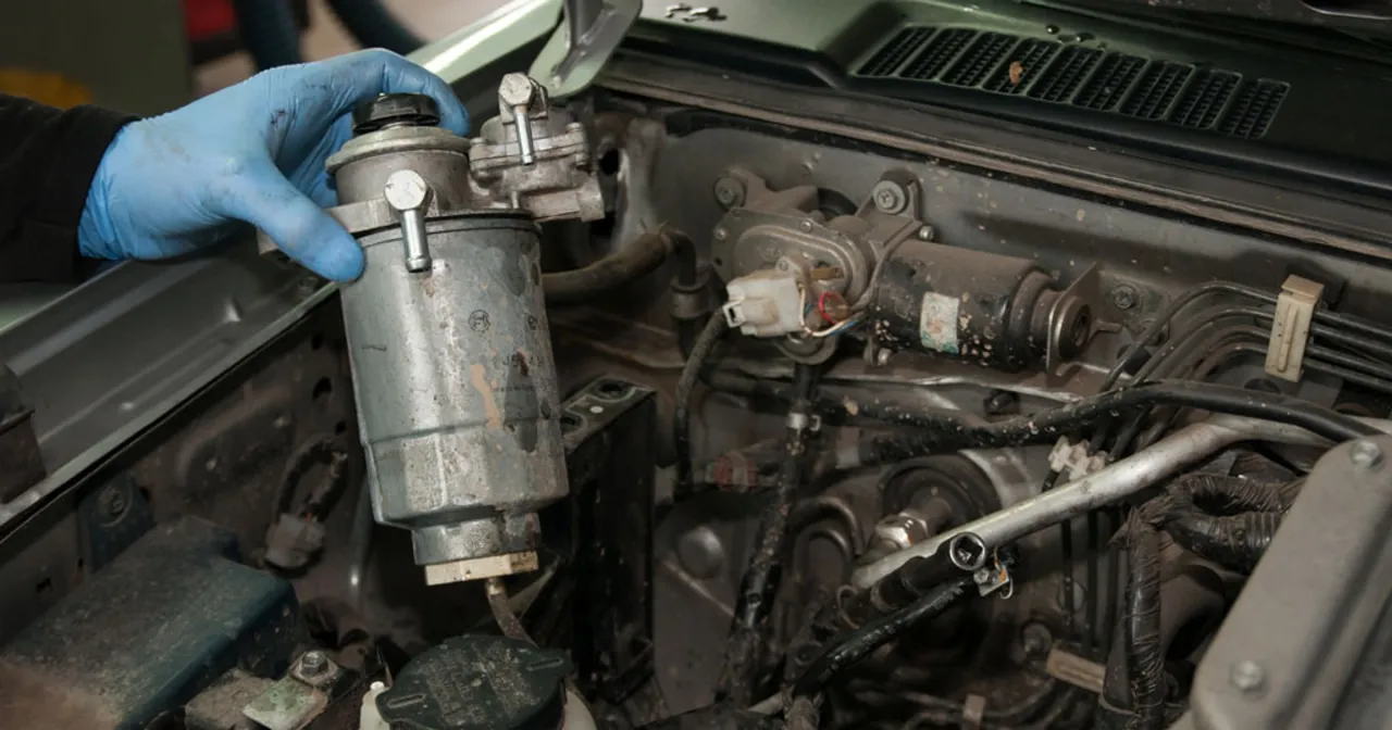 Lokalizacja filtra paliwa Hyundai ix35 diesel