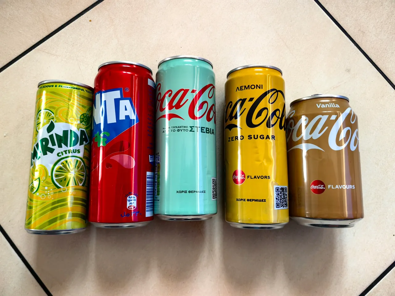 skład fanta mirinda por&oacute;wnanie etykiet