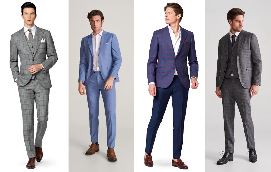 Przykładowe męskie stylizacje smart casual na wesele