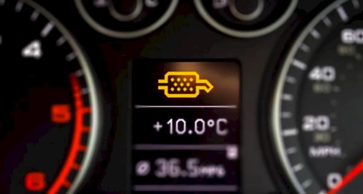 voyant FAP allumé tableau de bord voiture