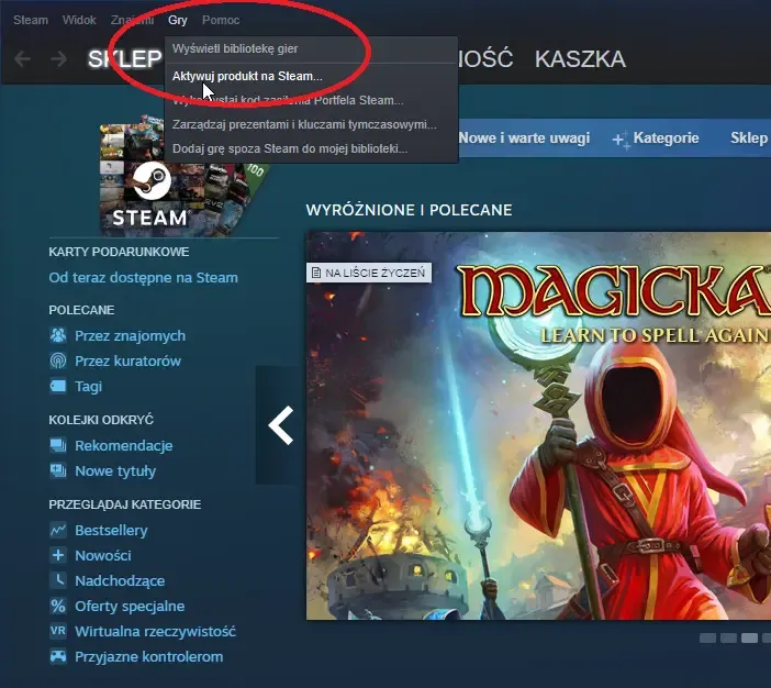 Zdjęcie Gdzie wpisać klucz Steam, aby uniknąć problemów z aktywacją?