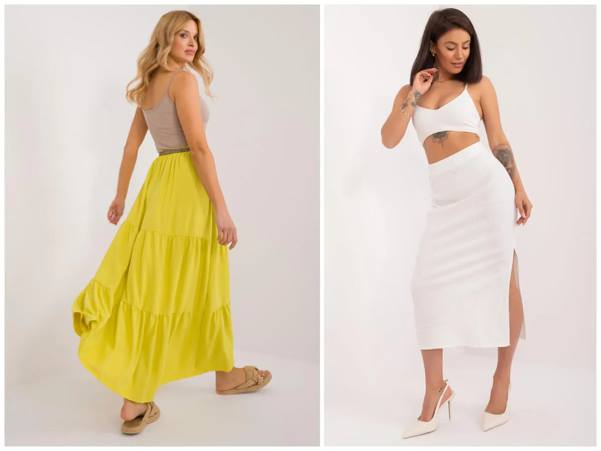 modne fasony bluzek do długich sp&oacute;dnic crop top koszula body