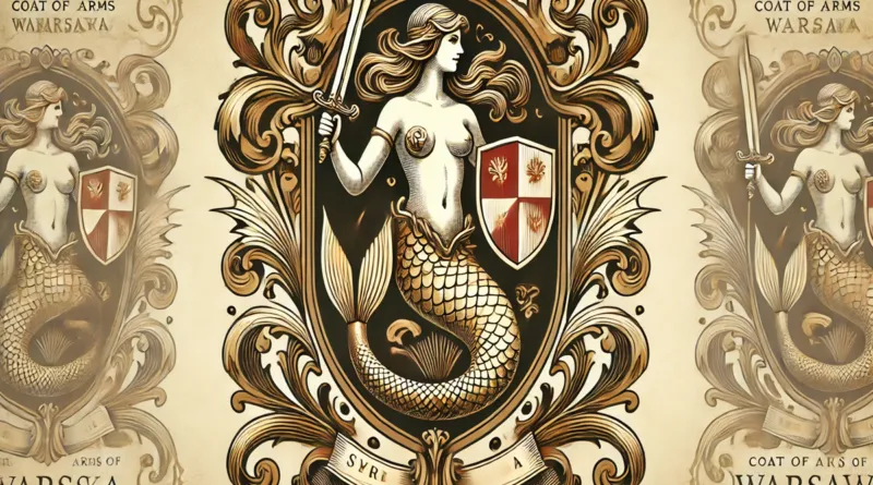Ewolucja wizerunku Syrenki Warszawskiej w ее herbie
