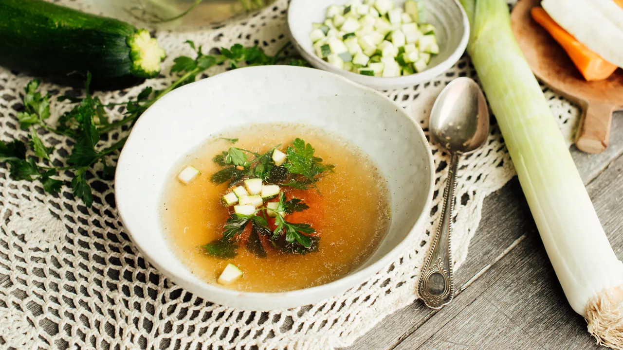 pieczone kości do bulionu