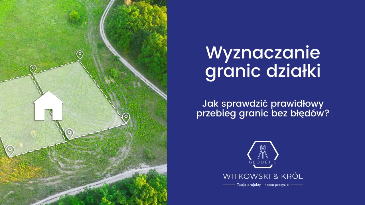 geodeta wyznacza granice działki mapa