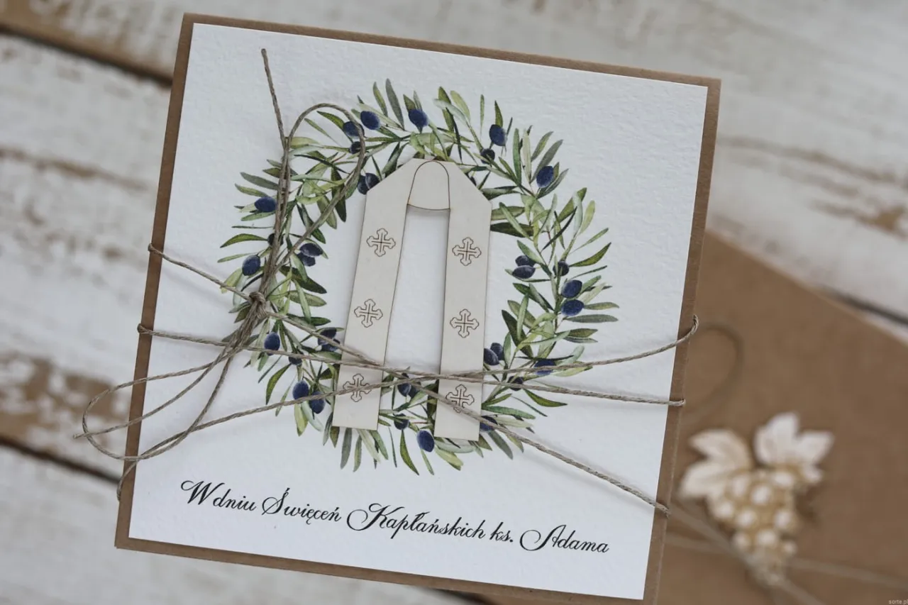 kartka z życzeniami dla księdza, prezent dla kapłana