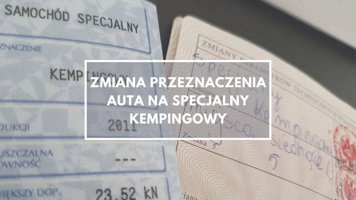 rejestracja pojazdu specjalnego kempingowego
