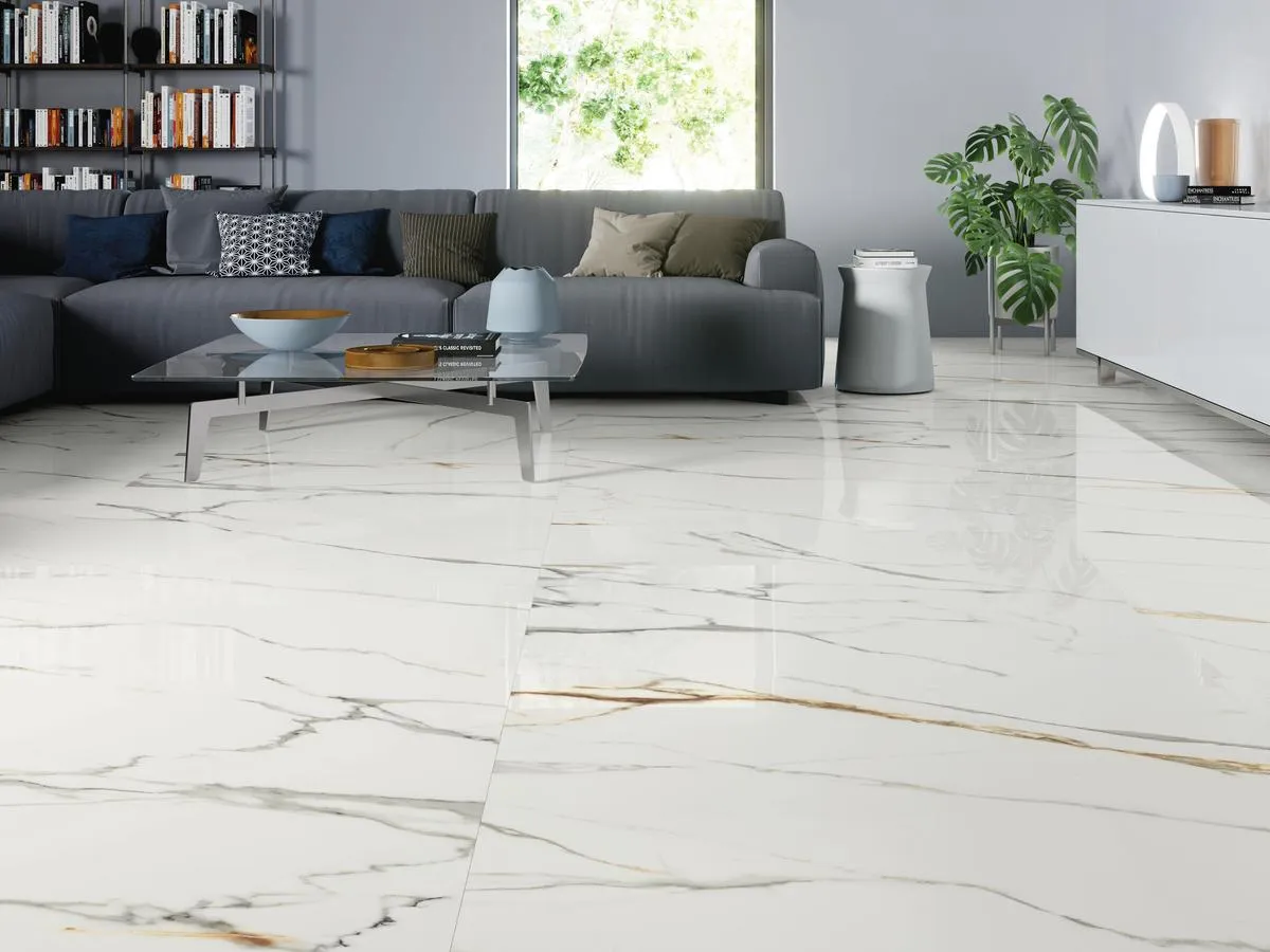 Płytki wielkoformatowe do salonu inspiracje