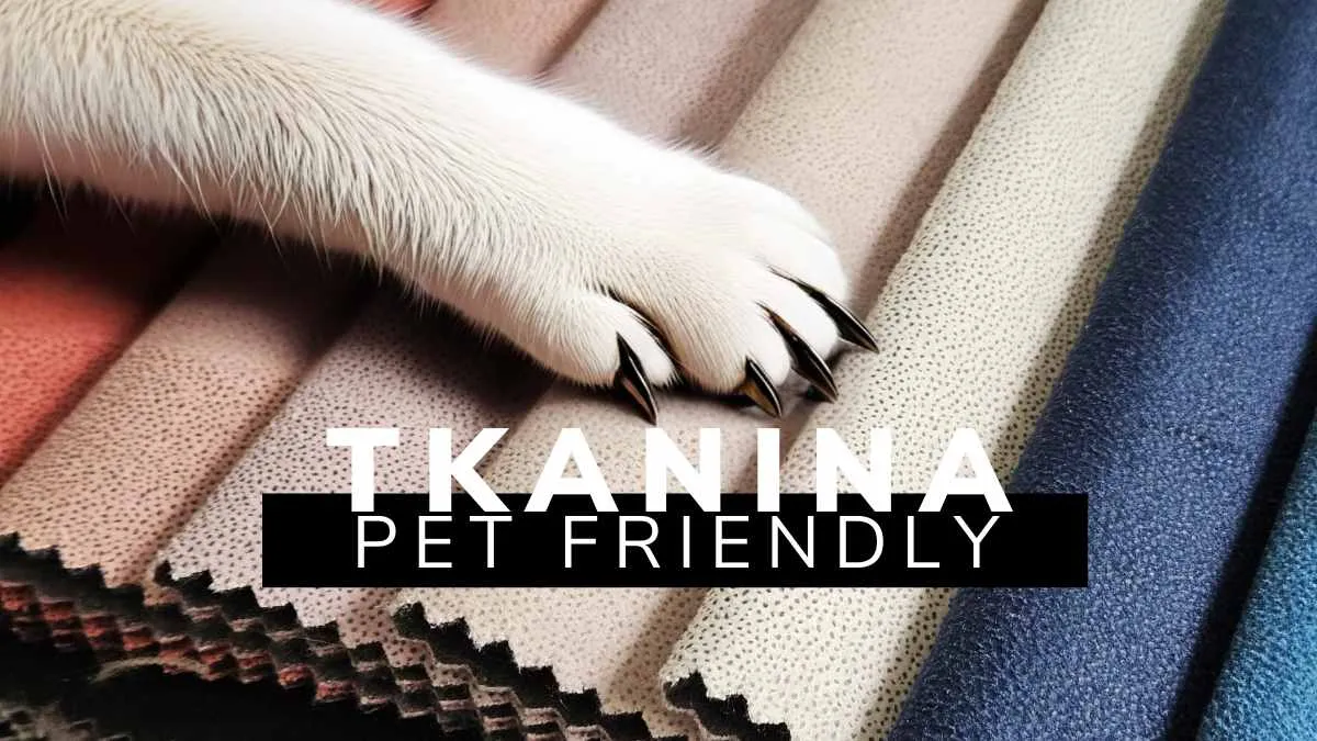 tkanina pet friendly gęsty splot