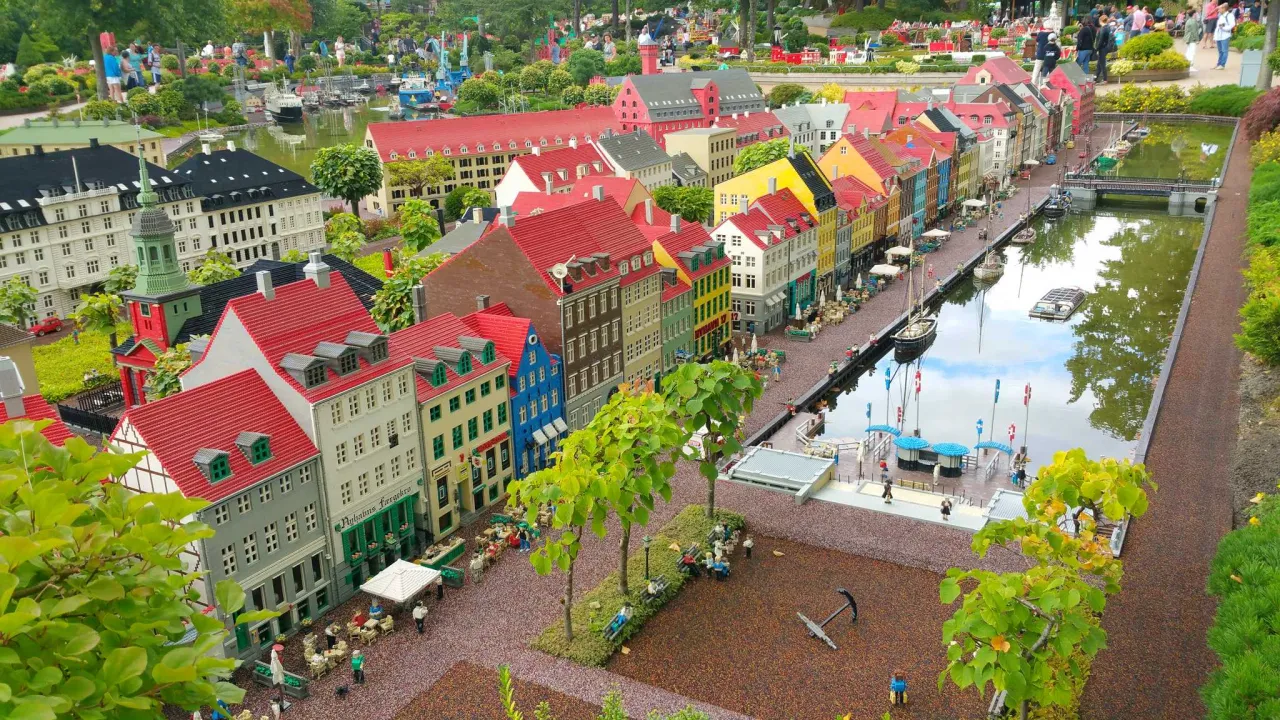 Legoland Billund widok z g&oacute;ry park rozrywki