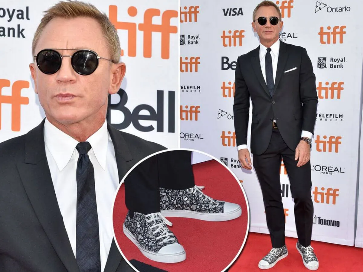 Błędy w stylizacji zimowych butów do eleganckich spodni, buty sportowe do garnituru