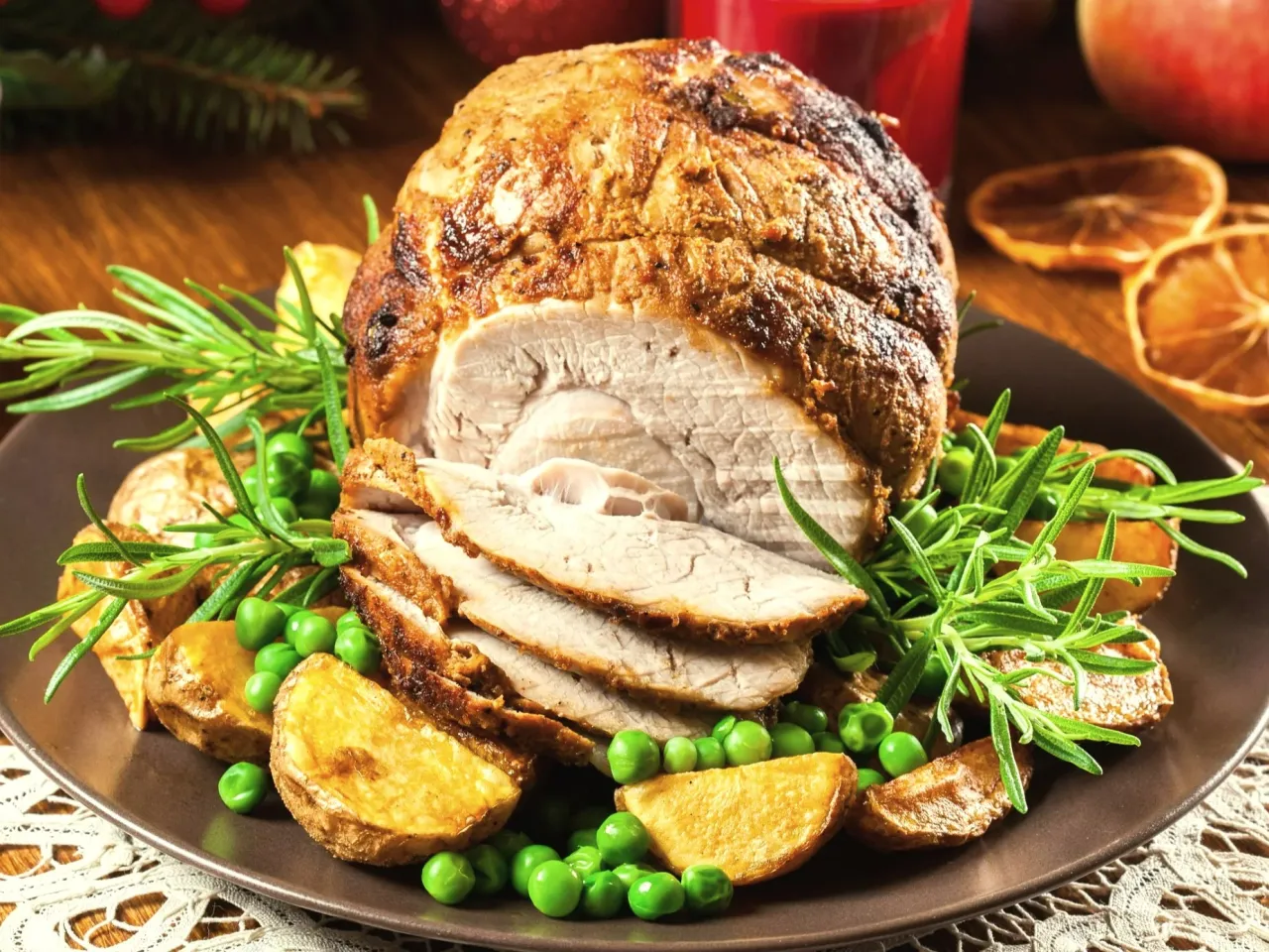 pieczenie szynki w rękawie i naczyniu żaroodpornym