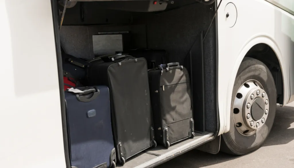 bagaż w busie