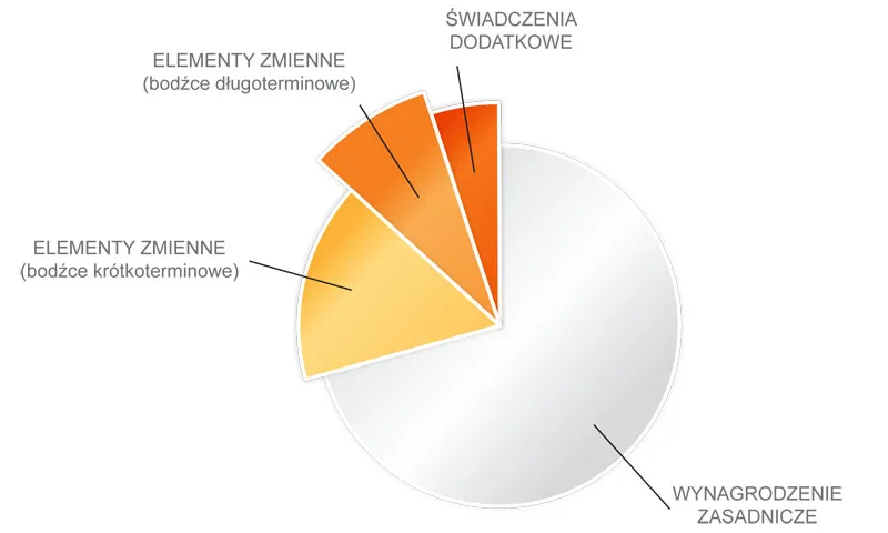 składniki wynagrodzenia diagram Poczta Polska