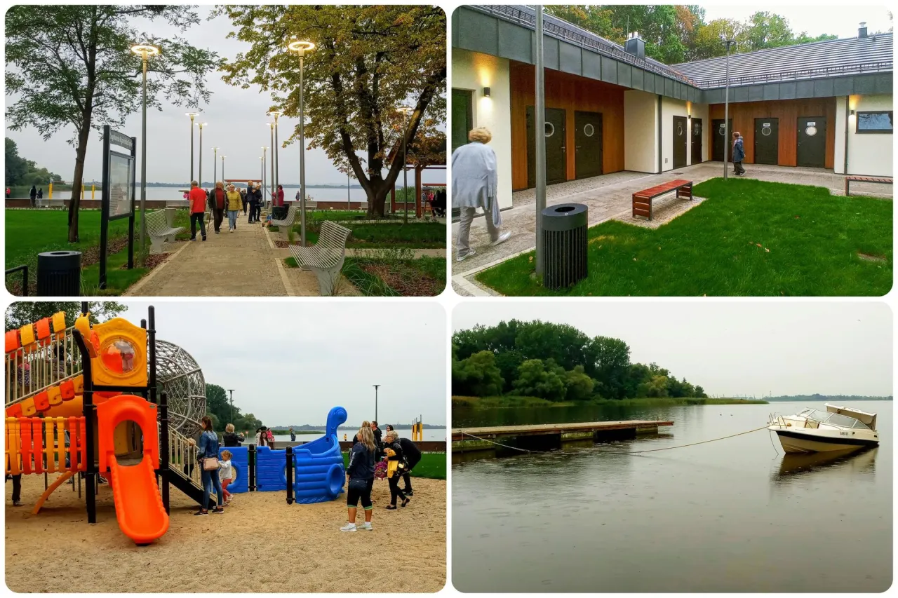 Jezioro Dąbie plaża lub Kąpielisko Arkonka Szczecin