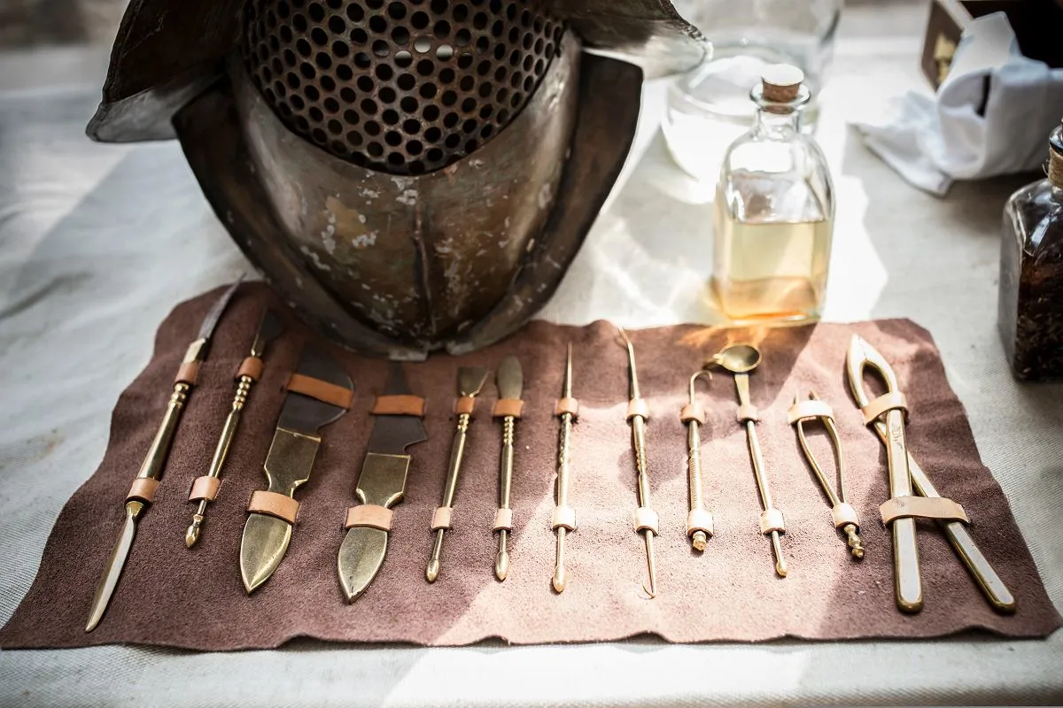 rzymskie narzędzia stomatologiczne odontagra