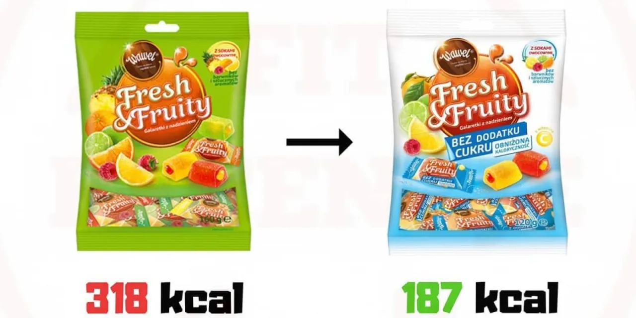 Galaretka z cukrem vs galaretka bez cukru por&oacute;wnanie