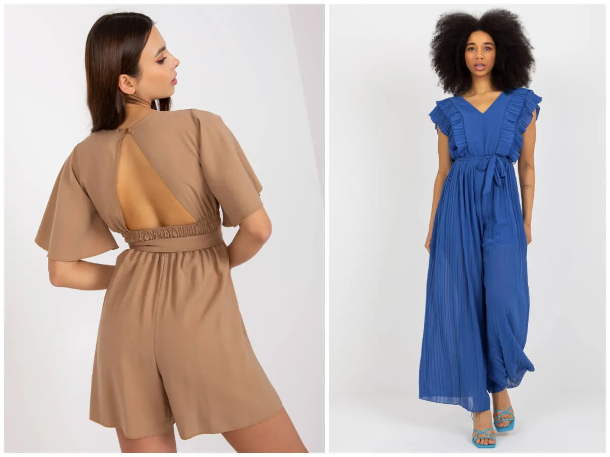 kombinezon jak sukienka r&oacute;żne fasony