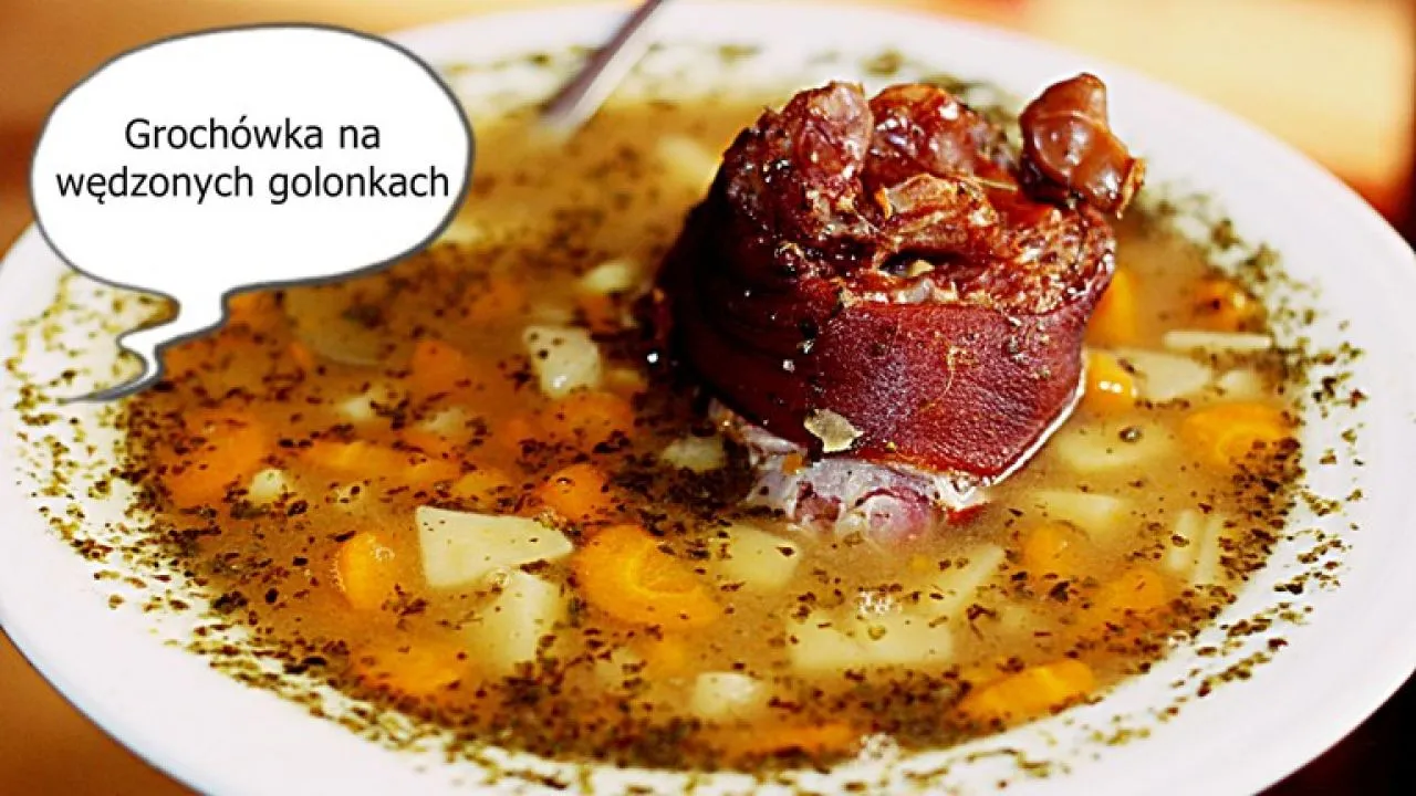 talerz groch&oacute;wki z golonką