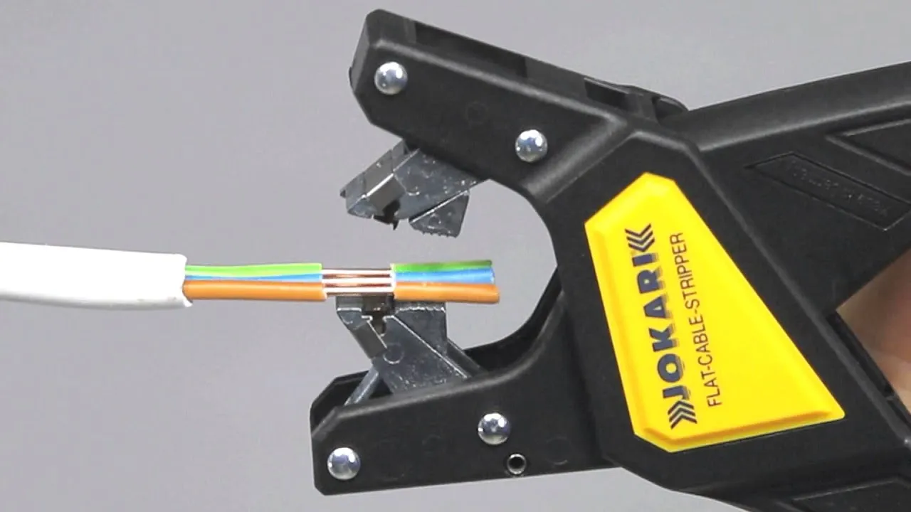 Techniki ściągania izolacji z kabla płaskiego YDYp grubego YKY linki