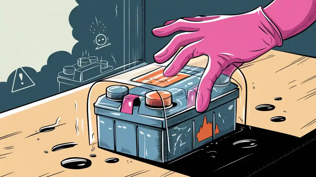 bezpieczne ładowanie akumulatora wentylacja rękawice okulary