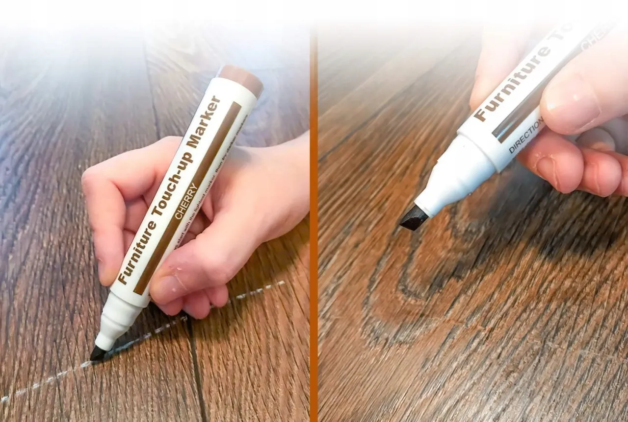 zestaw naprawczy do paneli podłogowych wosk marker