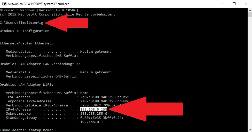 ip adresse finden anleitung