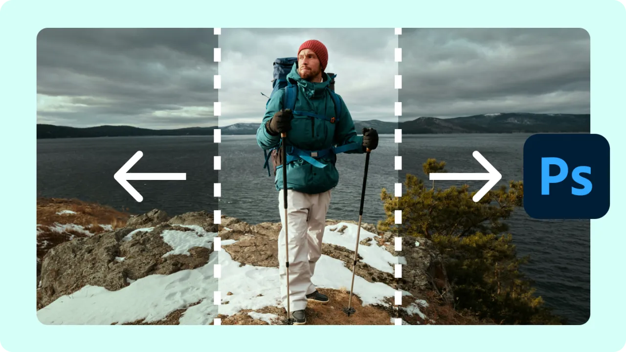 Photoshop rozciąganie tła zniekształcenia