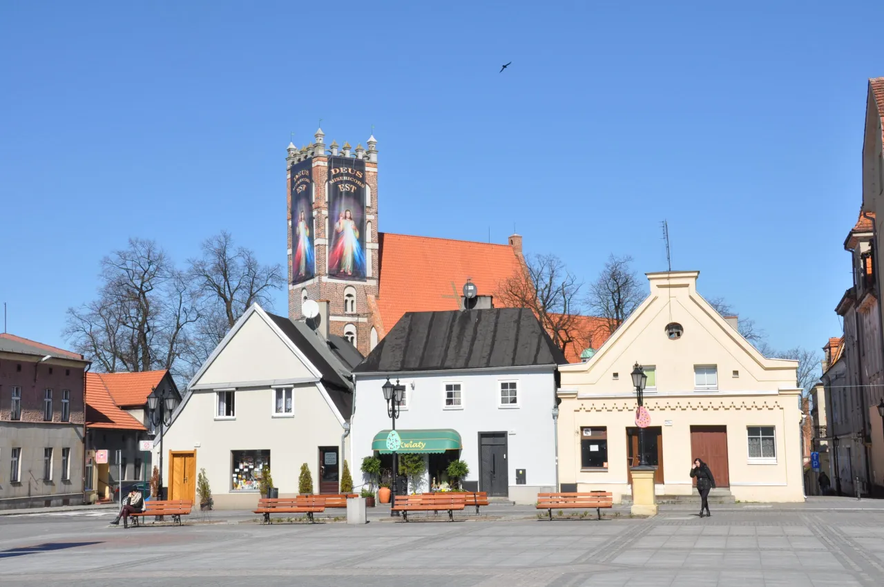 Środa Wielkopolska Rynek kamieniczki