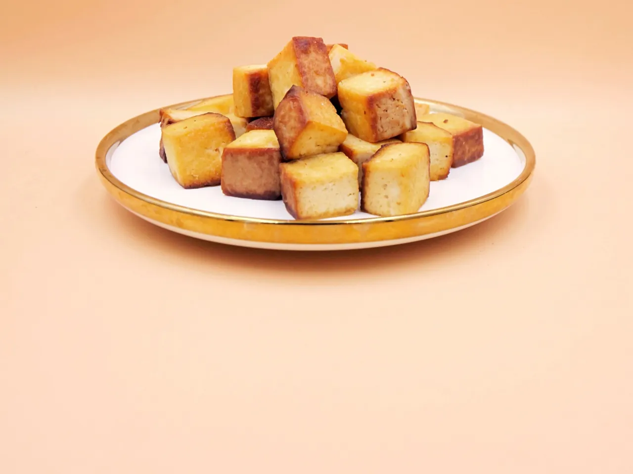 chrupiące smażone tofu