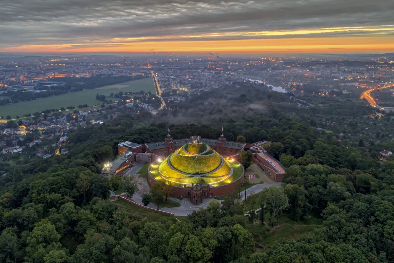 Kopiec Kościuszki panorama Krakowa