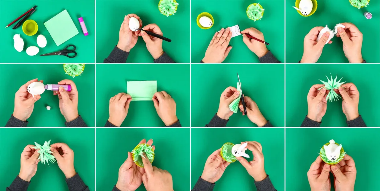 rodzinne tworzenie ozdób wielkanocnych DIY