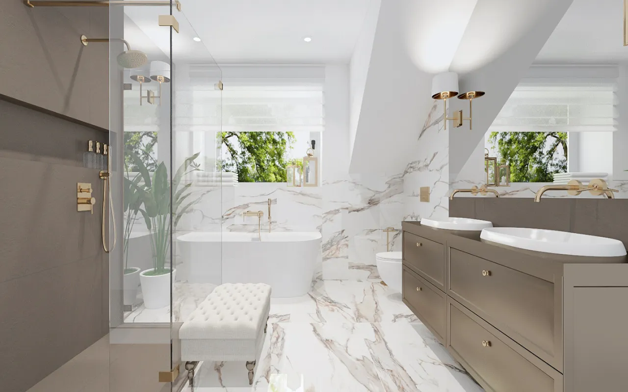 łazienka styl nowoczesny klasyczny