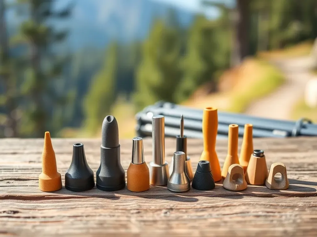 porównanie końcówek do kijków nordic walking okrągłe asymetryczne