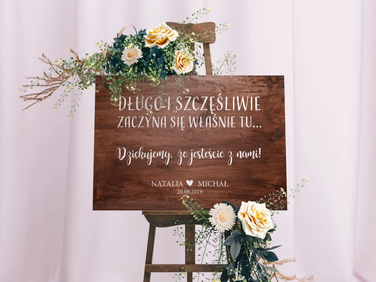 Układ stołów weselnych okrągłe i prostokątne