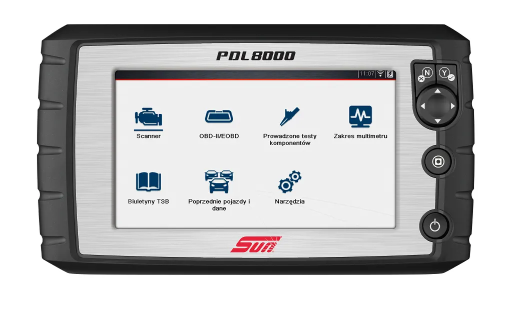 profesjonalny tester diagnostyczny w warsztacie