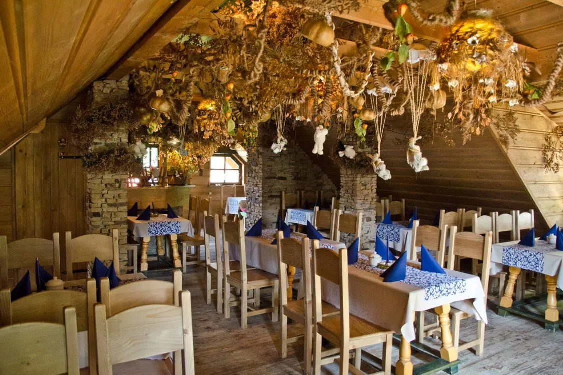 Karczma regionalna Wisła wnętrze