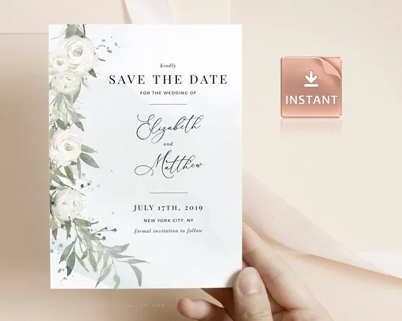 karty Save the Date z r&oacute;żnymi wzorami