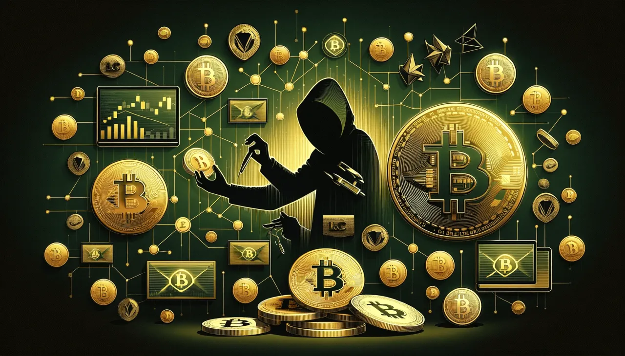 kryptowaluty anonimowość oszustwa grafika