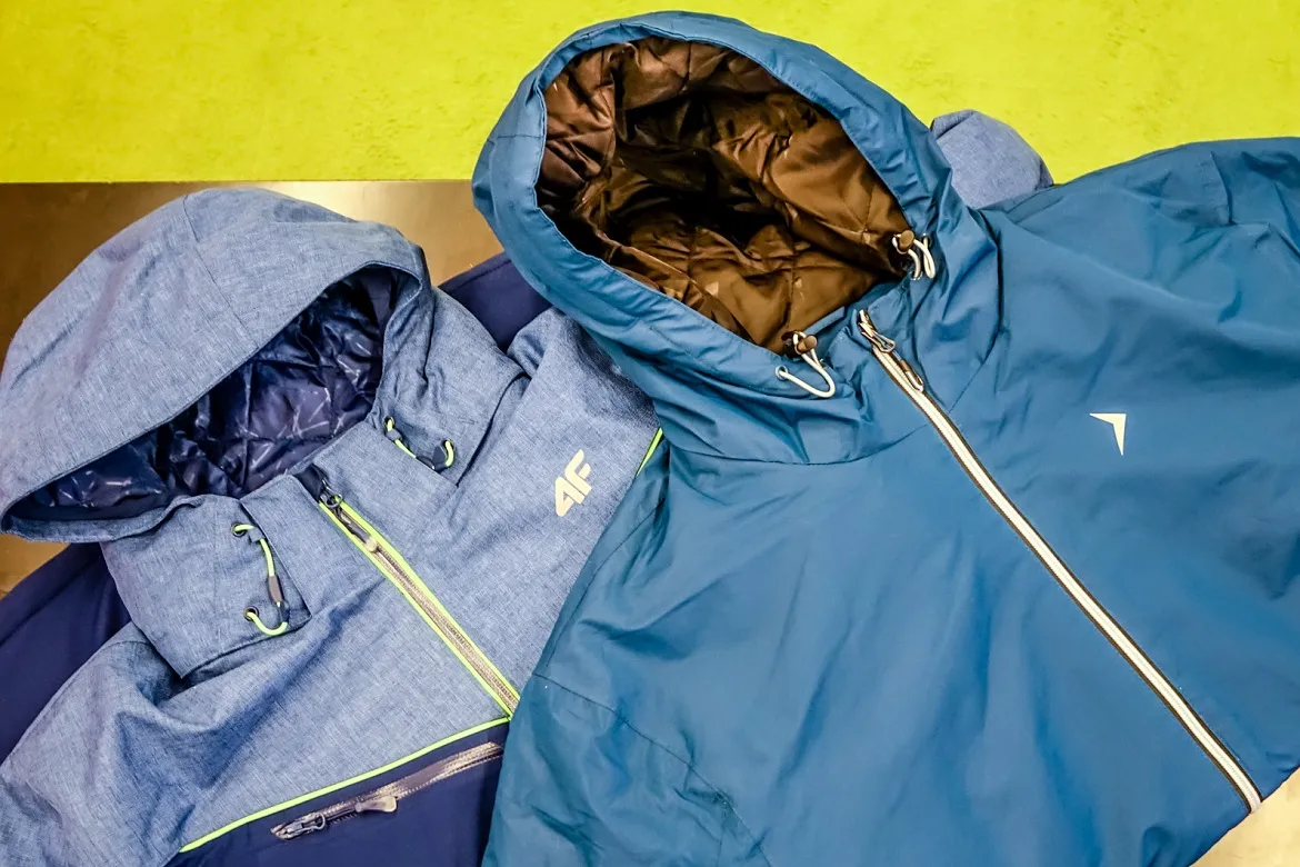 uszkodzona membrana kurtki narciarskiej