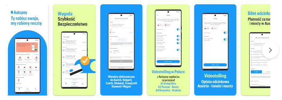 Autopay aplikacja w samochodzie
